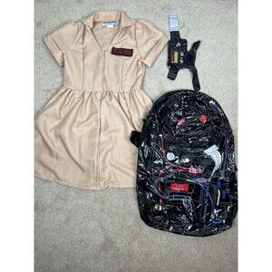 Ghostbusters Venkman Costume Sexy Dress Women  M Inflatable Proton Pack Gun EUC